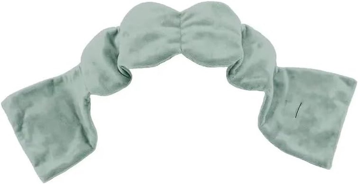 Hoofdband voor het slapen - slaapmasker - Licht blokkerende en geluidsisolerende slaaphulp - gewogen slaapmasker - geschikt voor diepe slaap, travel sleep oogmasker - groen - 70CM