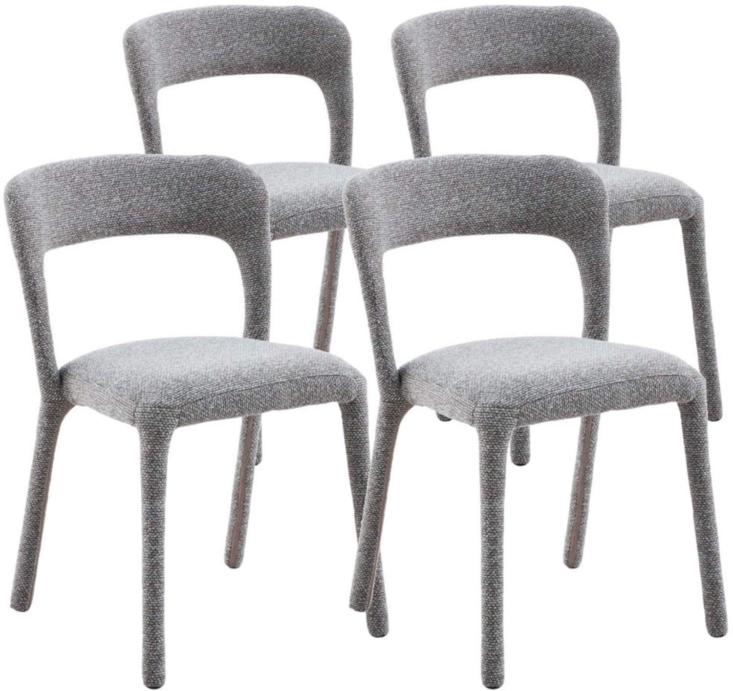 DS4U - - Noël eetkamerstoel - Set van 4 - Taupe - Stof