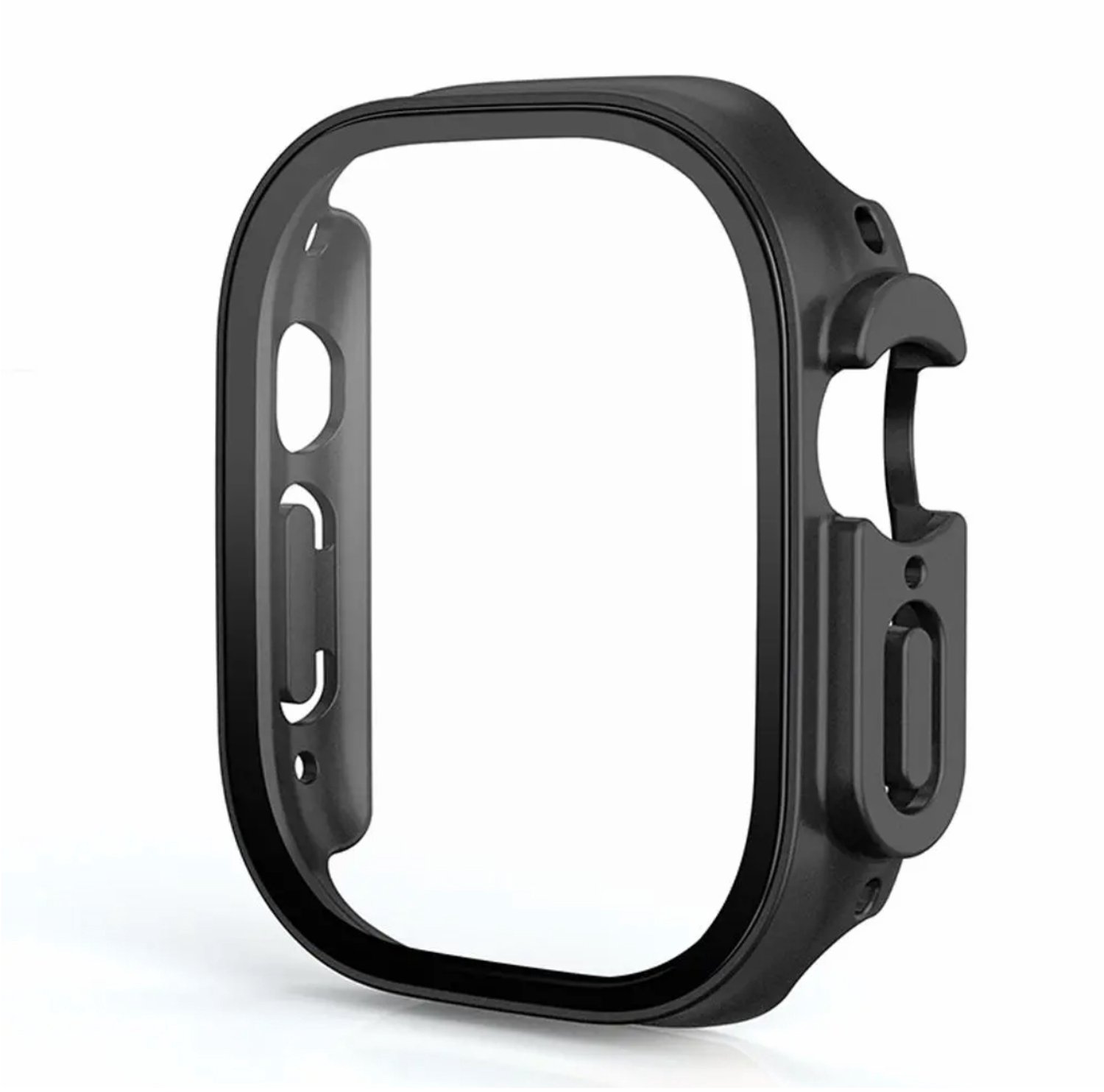 Stravo Case / Hoesje voor Apple Watch Ultra 4/3/2/1 49mm – Full Cover TPU met Screenprotector – Zwart