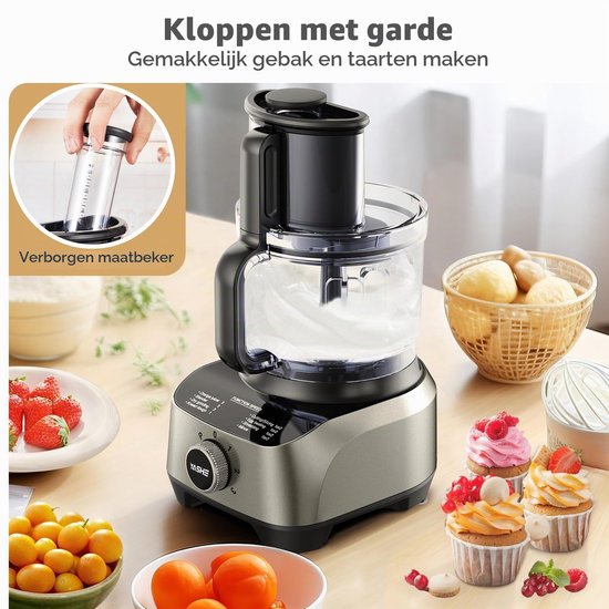 Keukenmachine Multifunctioneel - 1300 W Vermogen - 2,5 Liter Mengkom - ABS En RVS - Voor Mengen En Kneden — afbeelding 5