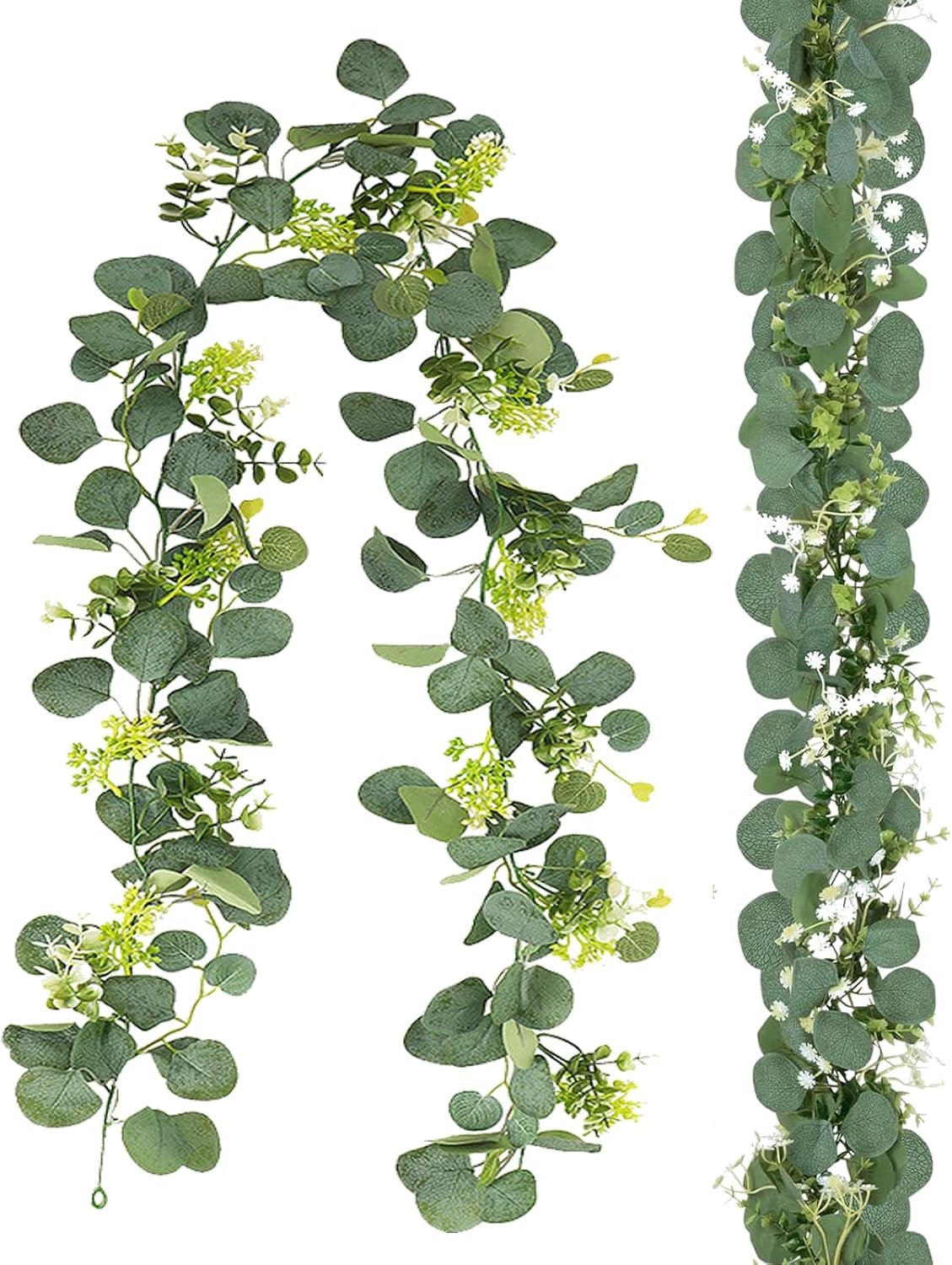 Eucalyptus guirlande 180 cm - kunstplant - duurzaam materiaal - perfect voor decoratie - ShopVlot