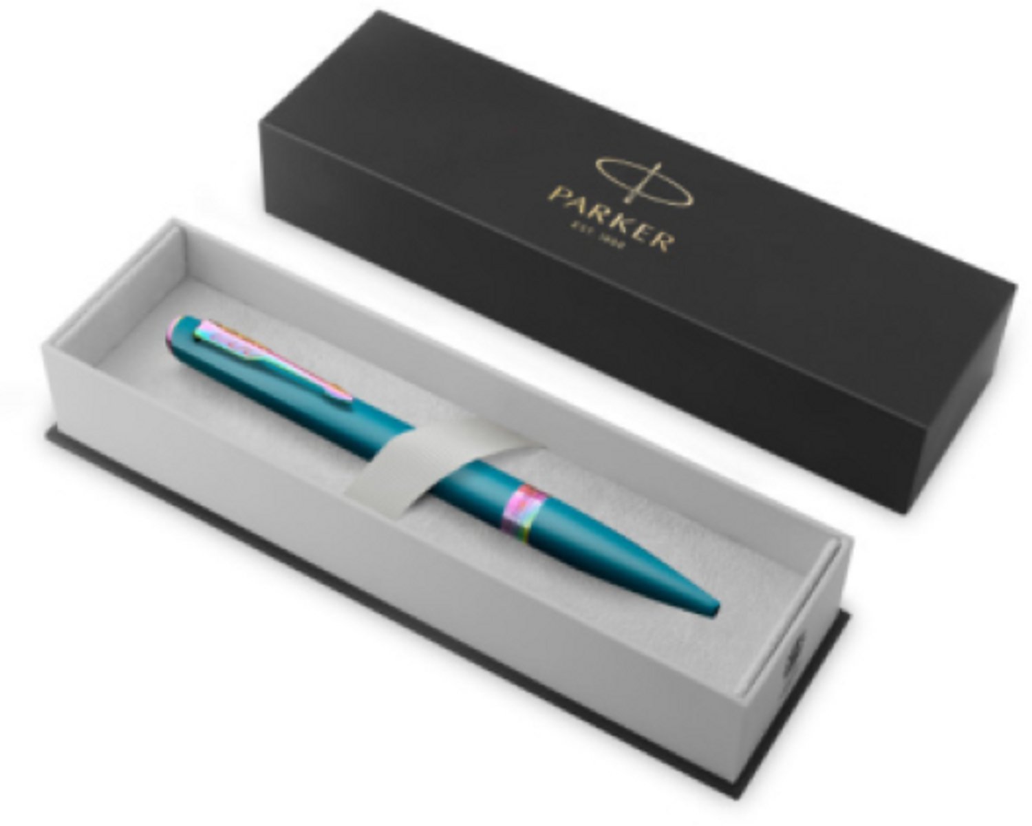 Balpen parker meridian rbt m groenblauw