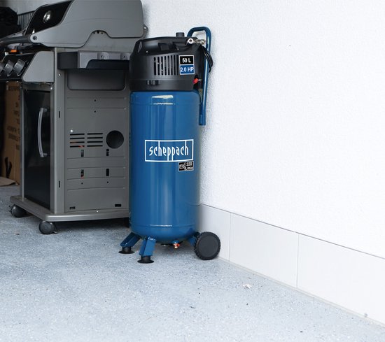 Scheppach HC51V Verticale Compressor 50L 10 Bar — afbeelding 3
