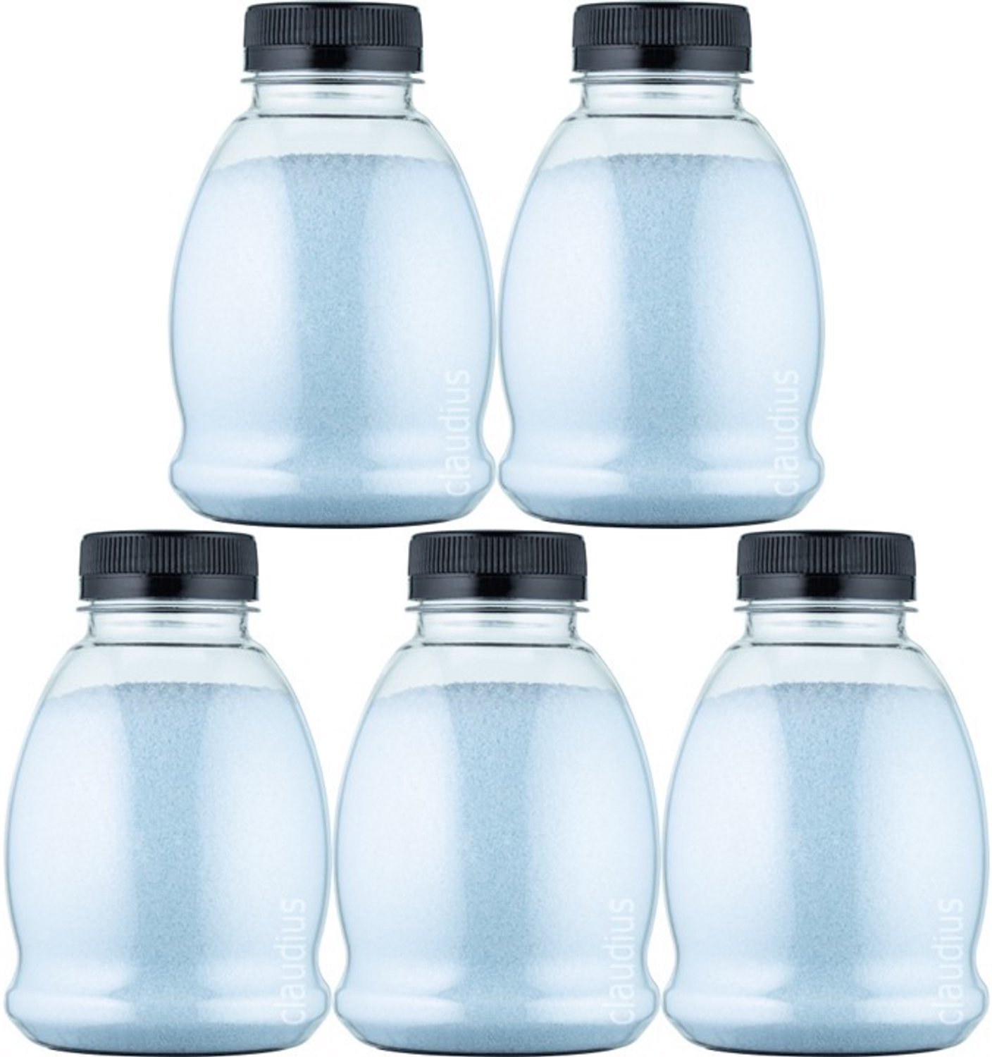 Claudius Scrubzout Opium - 375 gram - Fles met zwarte dop - Set van 5 stuks - Hydraterende Lichaamsscrub - Body Scrub