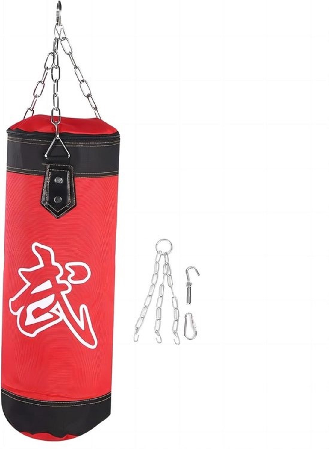 Lege hangende bokszak - Voor kickboksen en Muay Thai - Voor volwassenen, tieners en kinderen - 2 kleuren en 4 maten