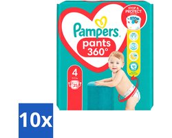 10 x Pampers – Luierbroekjes – Baby Dry Pants Maat 4 – 25 Luiers - Voordeelverpakking - 10 stuks