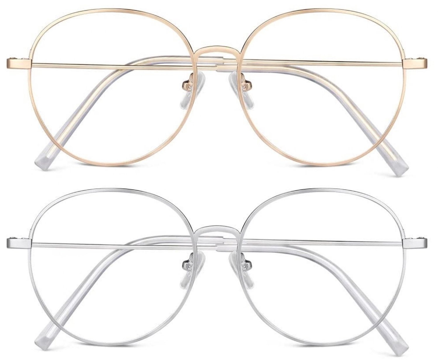 Blue Light Glasses - Blauw Licht Bril - Beeldschermbril - zilver en goud