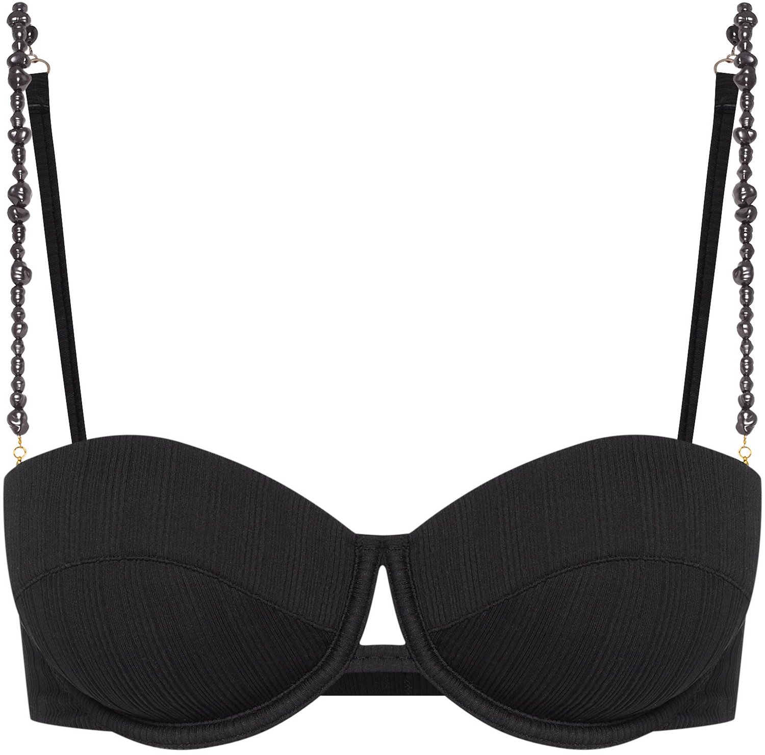ESOTIQ Pearl - Push-up-bikinitop - Zwart - Afneembare bandjes