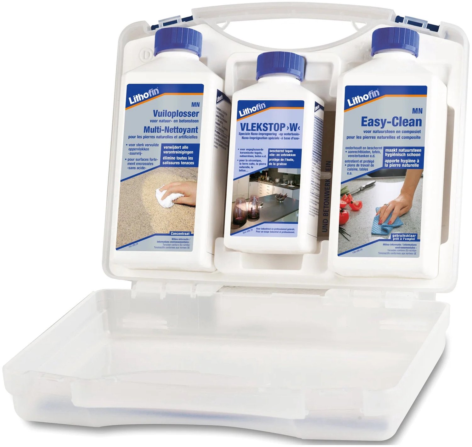 Lithofin Carekit LE voor Graniet en Natuursteen Onderhoudsset