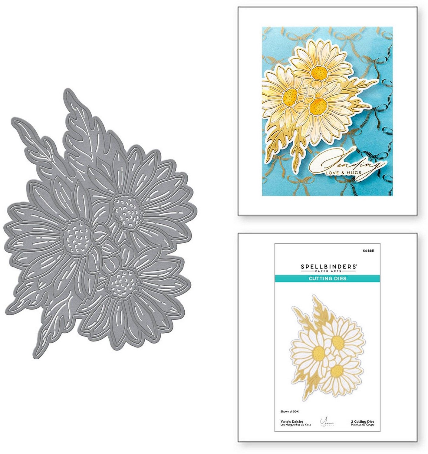 Spellbinders Snijmallen - Yana's Daisies - 2 st.