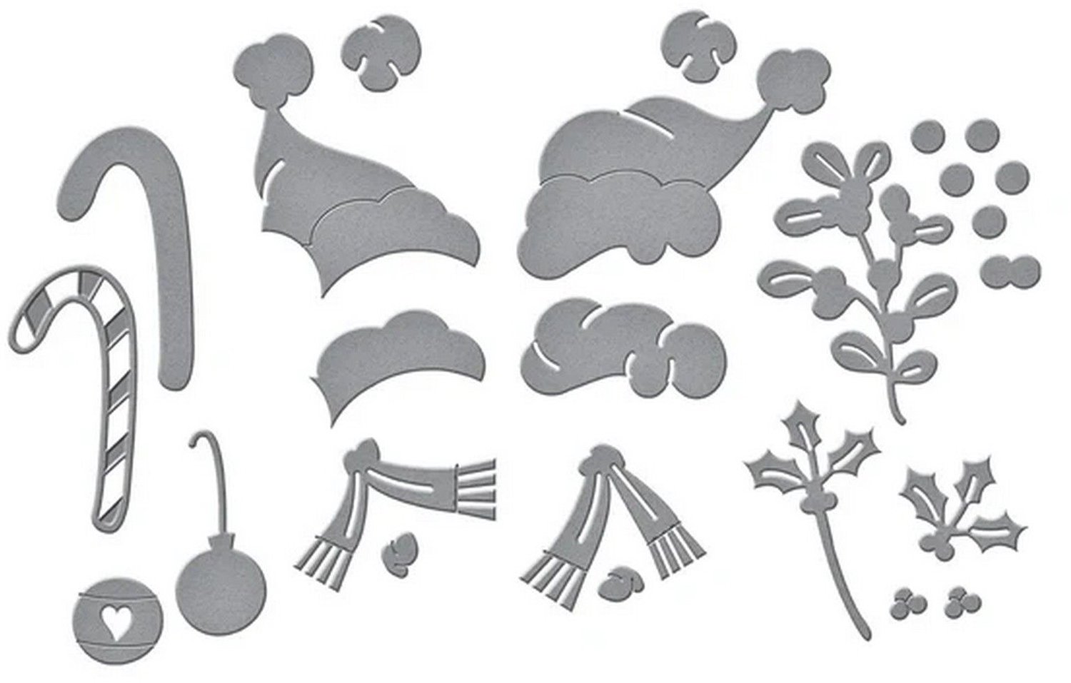 Spellbinders Snijmallen Kerst - Classic Mouse Christmas Embellishments
