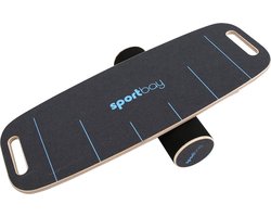 Sportbay® Balance Board - Balansbord - Balance Trainer - Balanstrainer - Balanskussen - Surfboard - Skateboard - Volwassenen - Hout