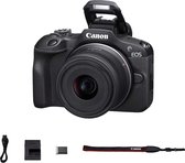 Canon EOS R100 + RF-S 18-45 IS STM - Systeemcamera - Foto en Video - Compact formaat - Creative assist - Camera met standaard zoomlens
