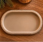 Tray | Latte Brown | Losse Tray | Familie | Decoratief beeld | Japandi stijl | Industrieel | Kerstmis | Kerst | Christmas | Winter | Woon | December | Woonaccessoire | Woonaccessoires | Decoratie | Deco | Landelijk | Interieur | Inrichting