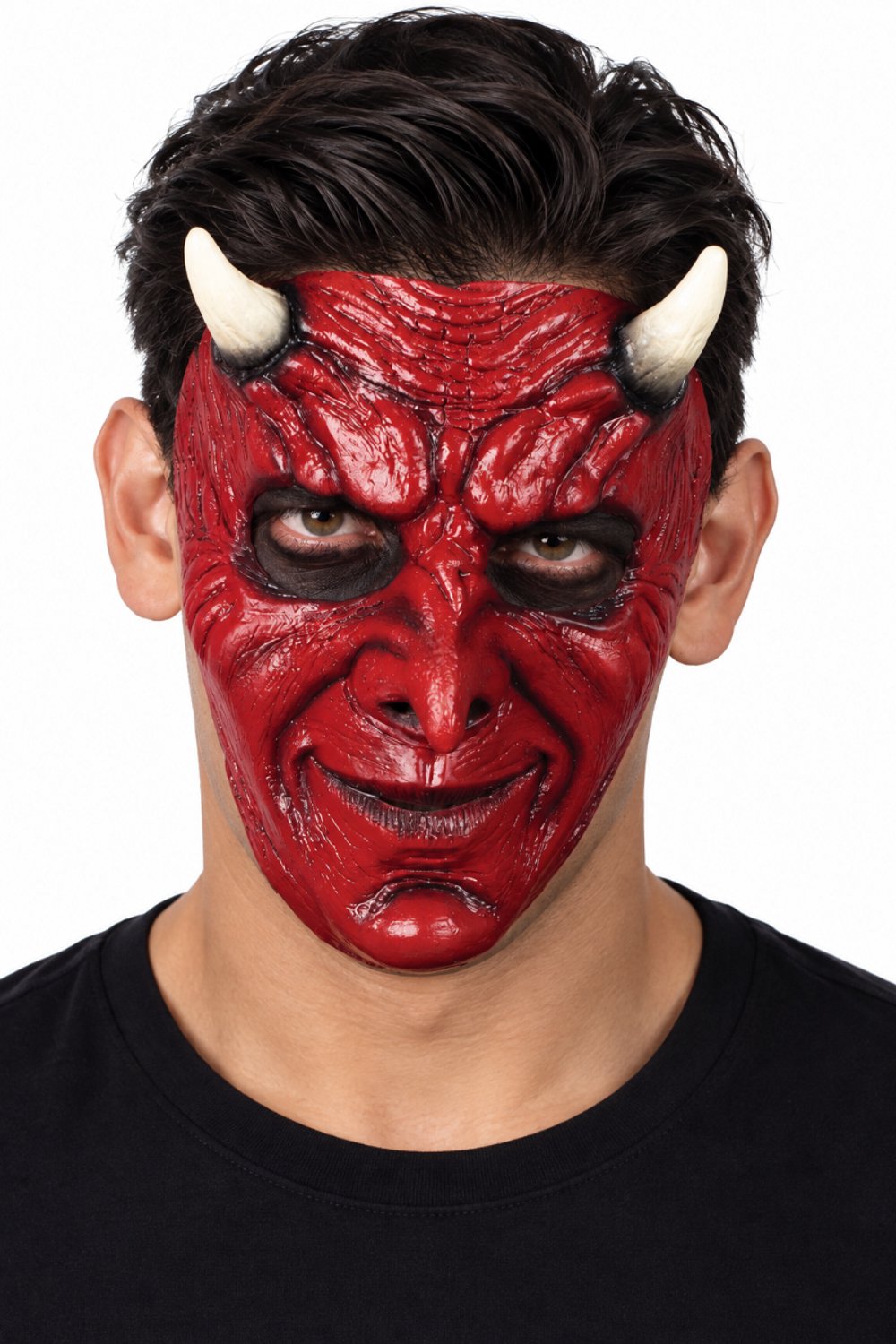 Partychimp Duivel Demoon Eng Halloween Masker voor bij Halloween Kostuum Volwassenen Halloween Carnaval Accessoires - Latex - Onesize