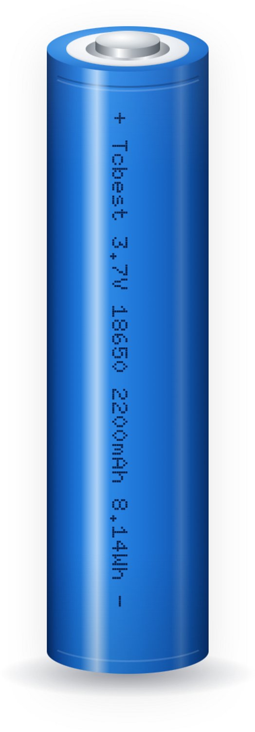 18650 Li-ion accu 3,7 V 2200 mAh – Button top – Oplaadbaar Tcbest