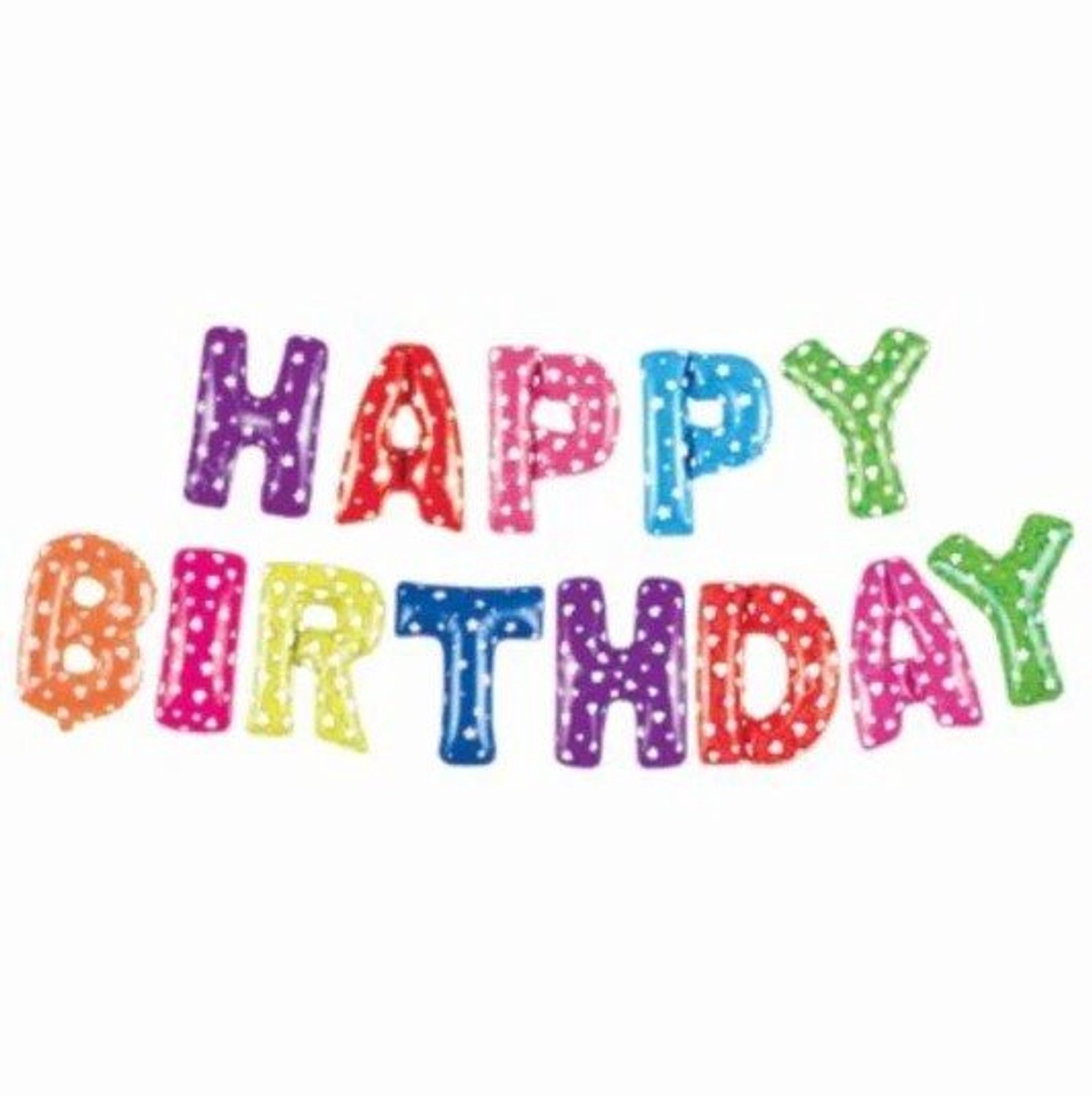 Folieballon slinger Happy Birthday