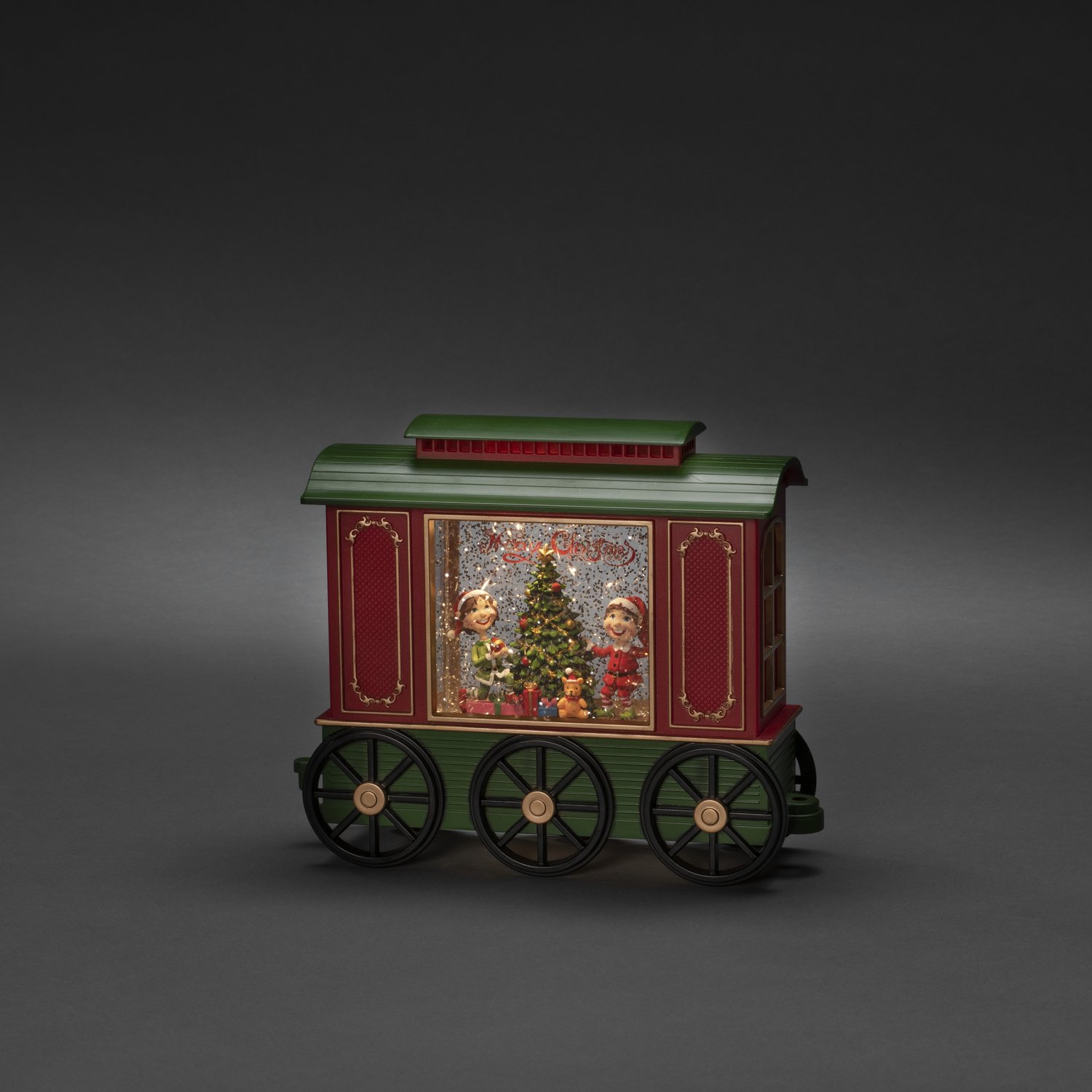 Kerstlantaarn LED treinwagon met kinderen Konstsmide – foto 2