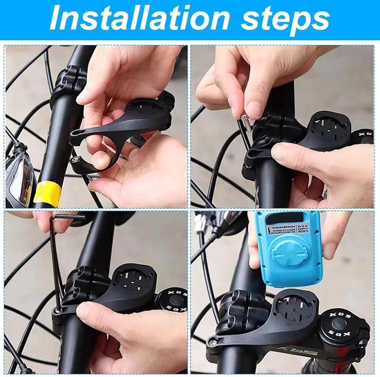 Sogiol® hoes geschikt + GPS houder voor fiets geschikt voor Garmin Edge Explore 2 - Siliconen beschermhoes voor fietsnavigatie - zwart — afbeelding 4