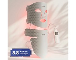 PARVALE® Led Masker Lichttherapie Duo - Led Masker - Led Gezichtsmasker - Collageen Masker - Red Light Mask - Red Light Therapy - Rood Licht Masker - Red Light Therapy Face Mask
