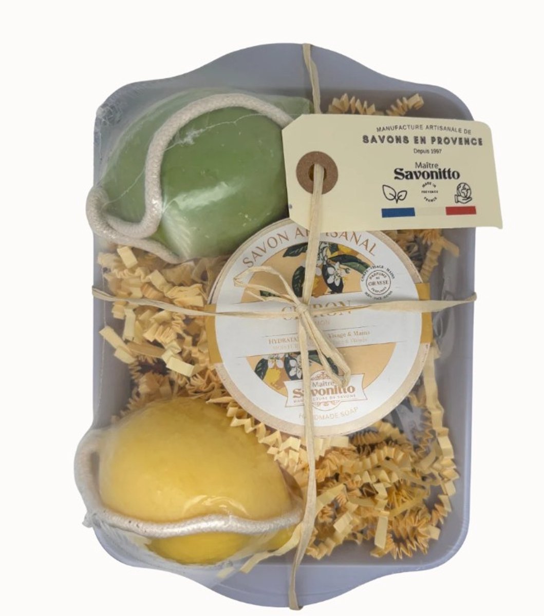 Citroen kerstcadeaudoos - zeep geschenk - Maître Savonitto