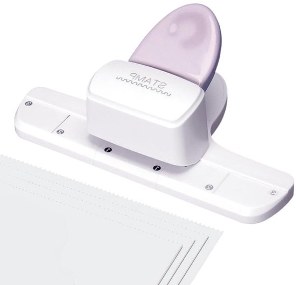 Snijmachine - Papierpons machine - Hobbyprojecten - Compact ontwerp - 16 x 9.2 x 6 cm - Wit