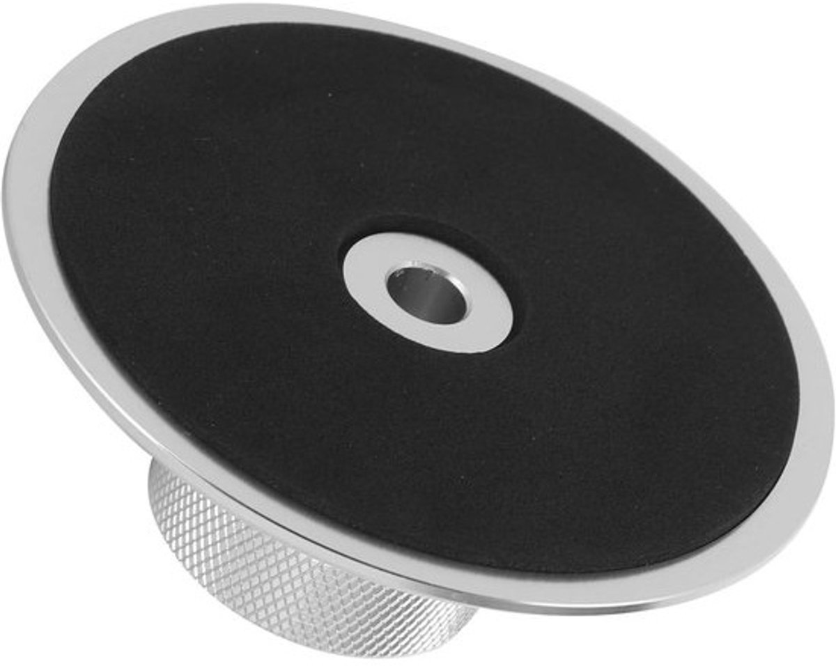 Platenspelerstabilisator - Schijfstabilisator - HiFi-geluid - Aluminiumlegering - 30 mm hoog - Zilver