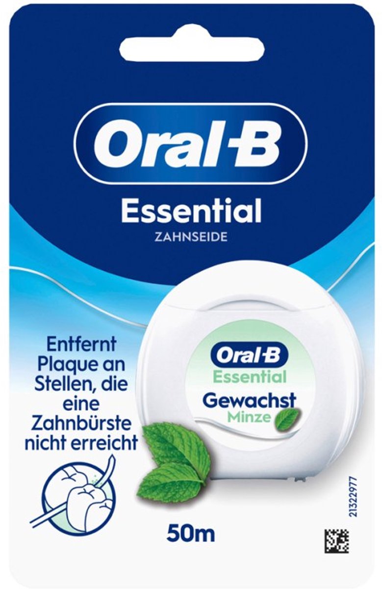 Oral-B tandfloss Essential Floss, gewaxed, muntssmaak, 50 m