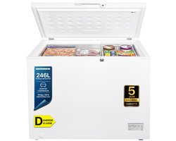 Heinner HCF-HM246INVCD Diepvrieskist – 246 L – Convertible (Koelkast/Vriezer) – Waterbestendig LED-display – Vergrendelbaar – Wit – 5 Jaar Garantie