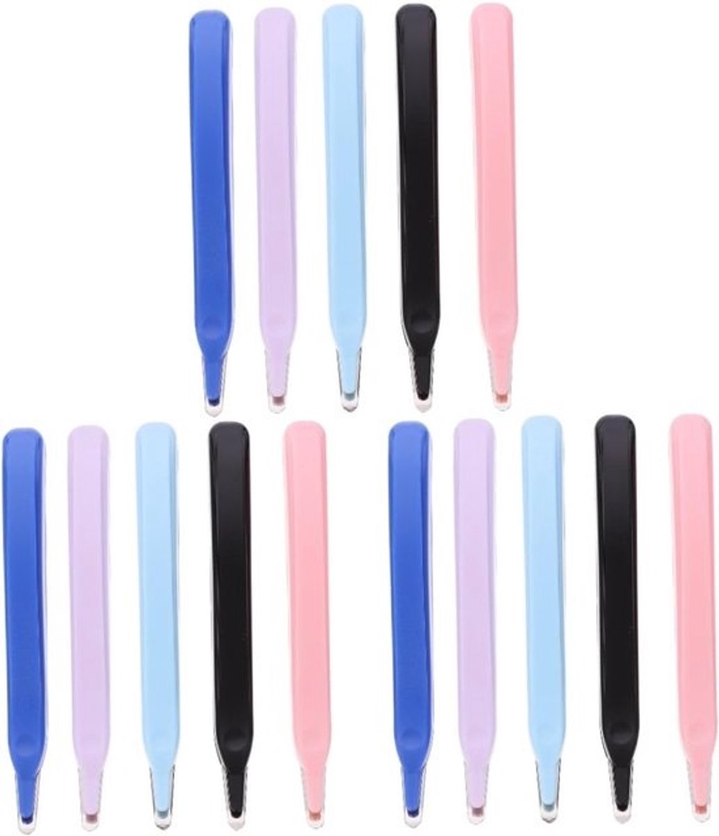 Nietjesverwijderaars voor kantoor - Spijkerverwijderaar - Snel nietjes verwijderen - Ergonomisch ontwerp - 15 cm set van 3 - Geassorteerde kleuren