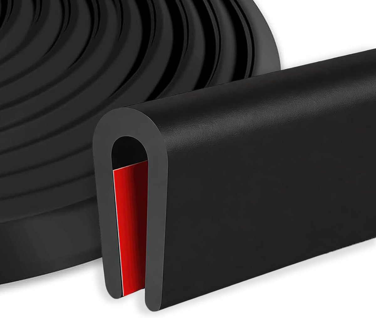 Zephyra Edge Guard Self Adhesive 3 m – U-Profile Rubber Edge Guard for Tinplate, Panels, Car, Metal – Flexible and - ShopVlot