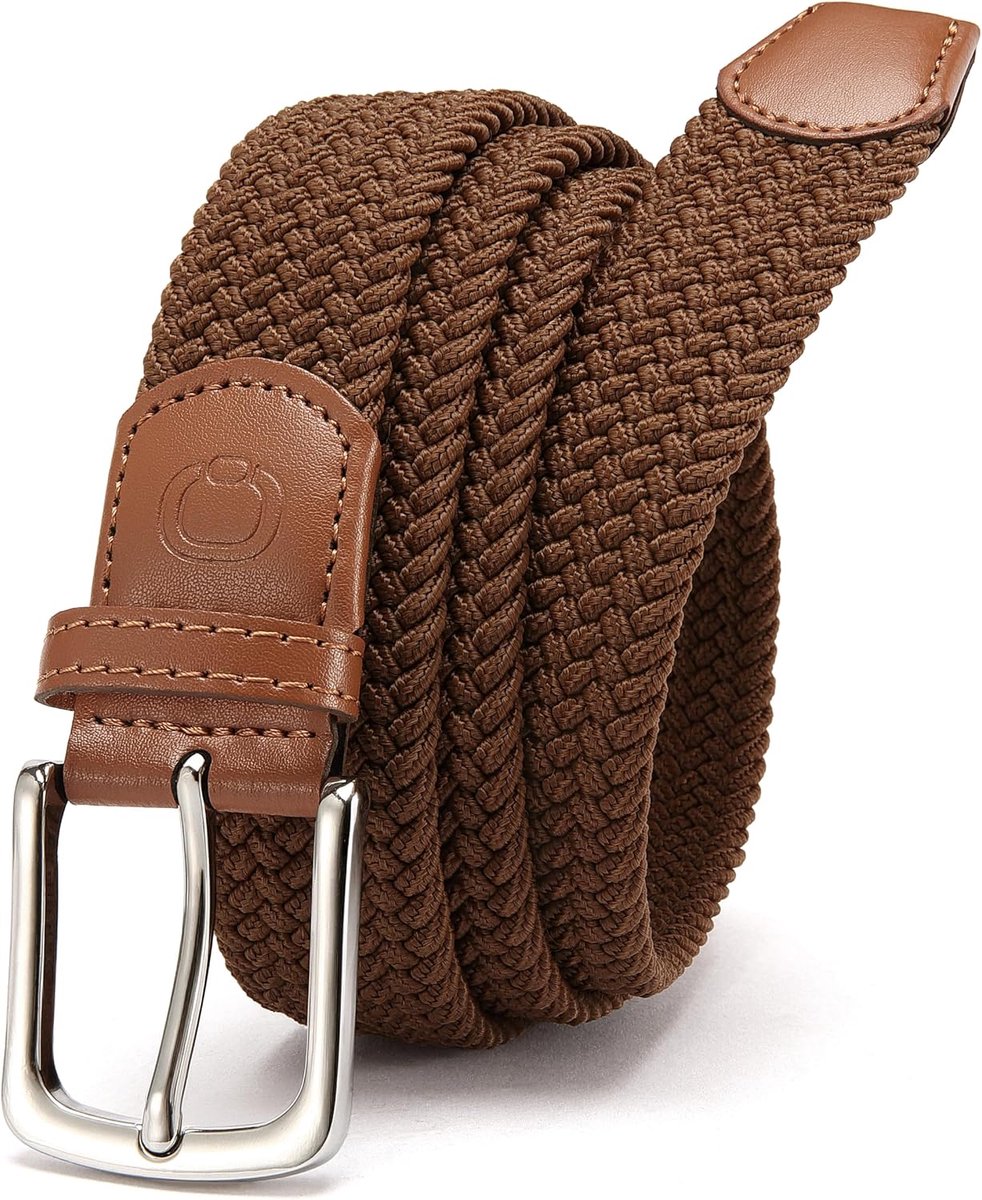 CHAOREN Elastic Men's Belt, 35mm Braided Belt Without Holes, Robust - ShopVlot