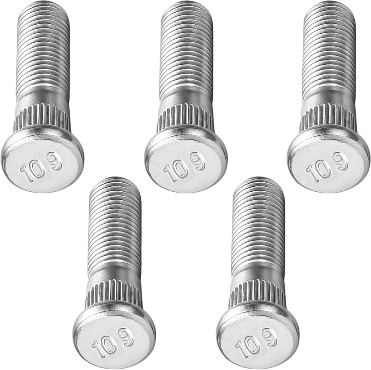 M12 x 1,5 wielbouten - 48 mm schroeven - stalen bandbouten - vervangende schroevenset voor auto - ShopVlot