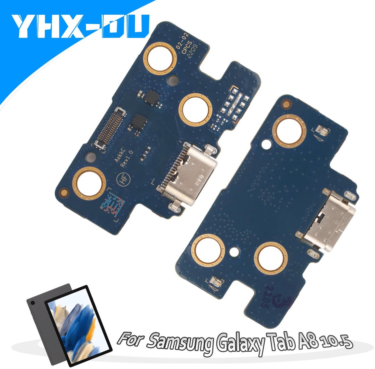 YHX-OU Oplaadaansluiting voor Samsung Galaxy Tab A8 10,5 SM-X200 Dock Connector Port Charger Oplaadpoort Microfoon - ShopVlot