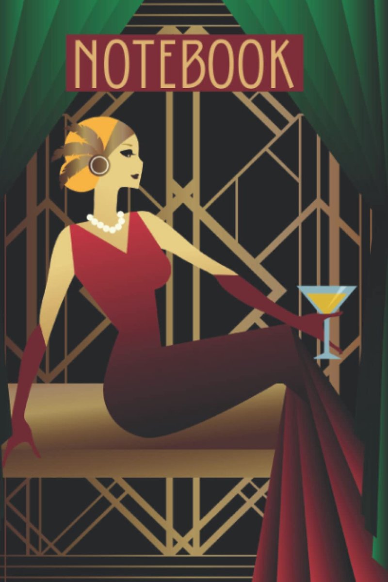 Art Deco Notebook: 120 page soft cover journal - ShopVlot