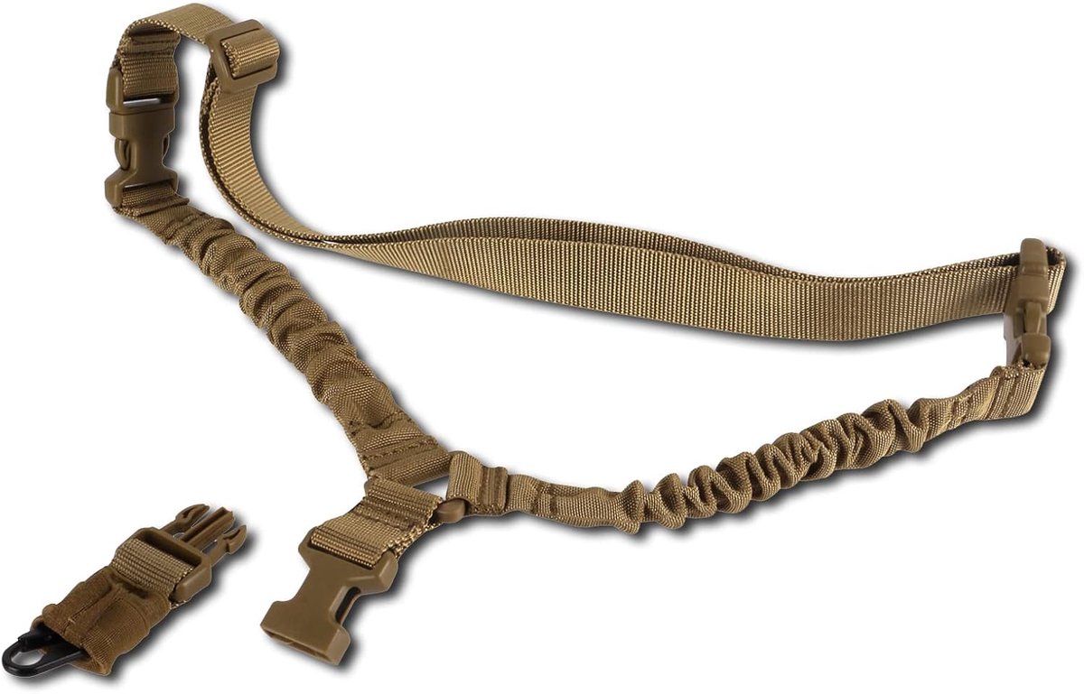 1-Point Sling QD Sling Quick Adjust Length Strap Nylon Webbing Multi-use Shoulder Durable Sling with Metal Hook for - ShopVlot