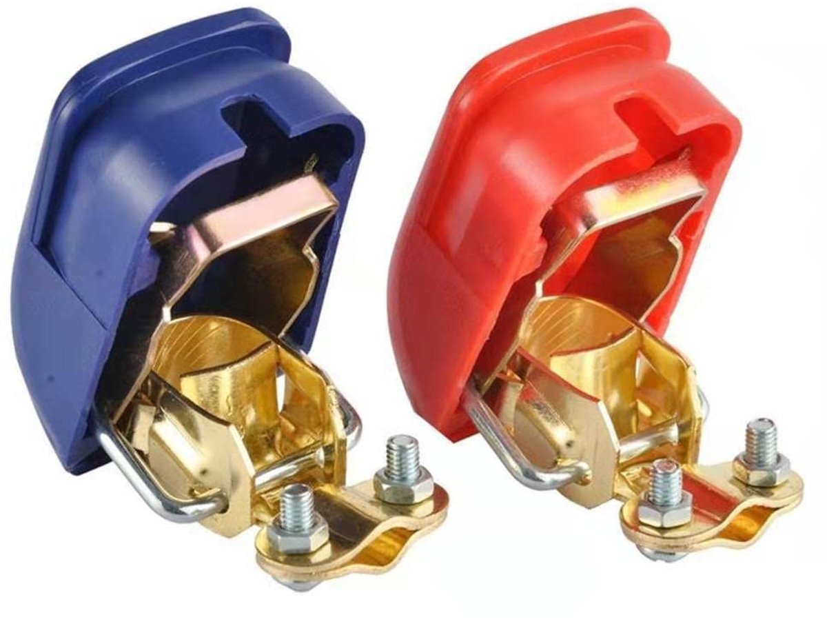 Ziyan 2 x Battery Clamps Pole Clamps Battery Clamps Car Quick Coupling Car Battery - ShopVlot