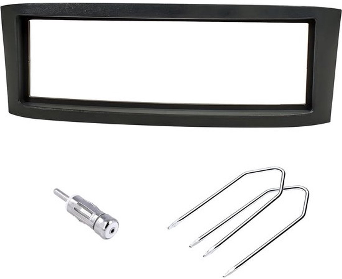 Autoradiopaneel - Inbouwframe - Auto-upgrade - Complete set - 1 DIN - Antraciet