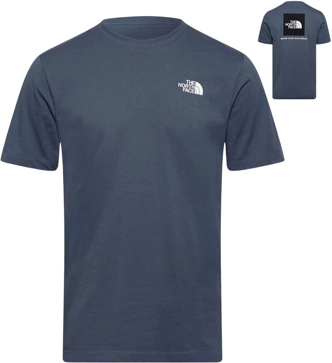 The North Face Evolution Box T-shirt Heren Blauw