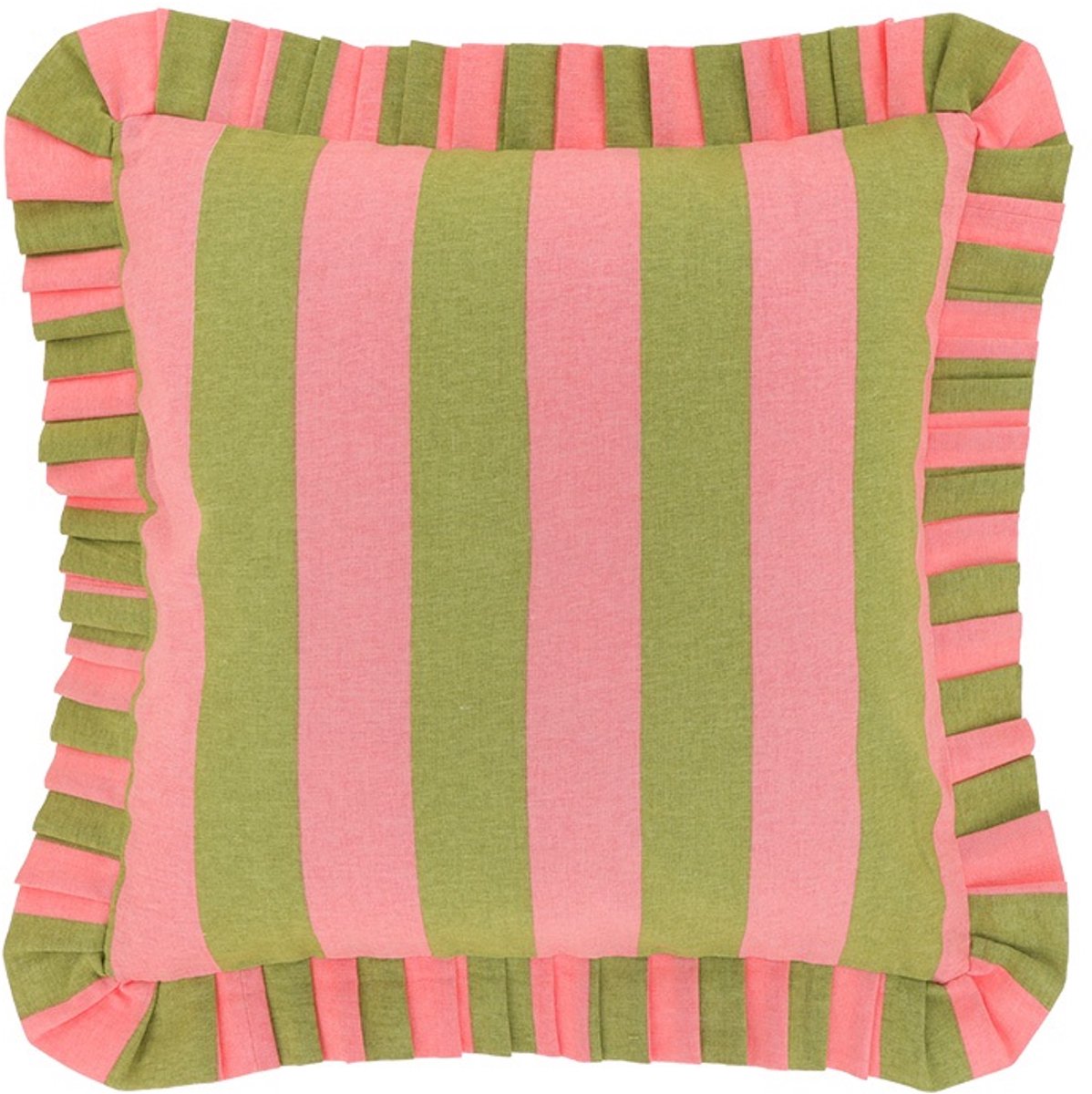 Unique Living Sierkussen Sepp - Flamingo - 45x45cm Roze