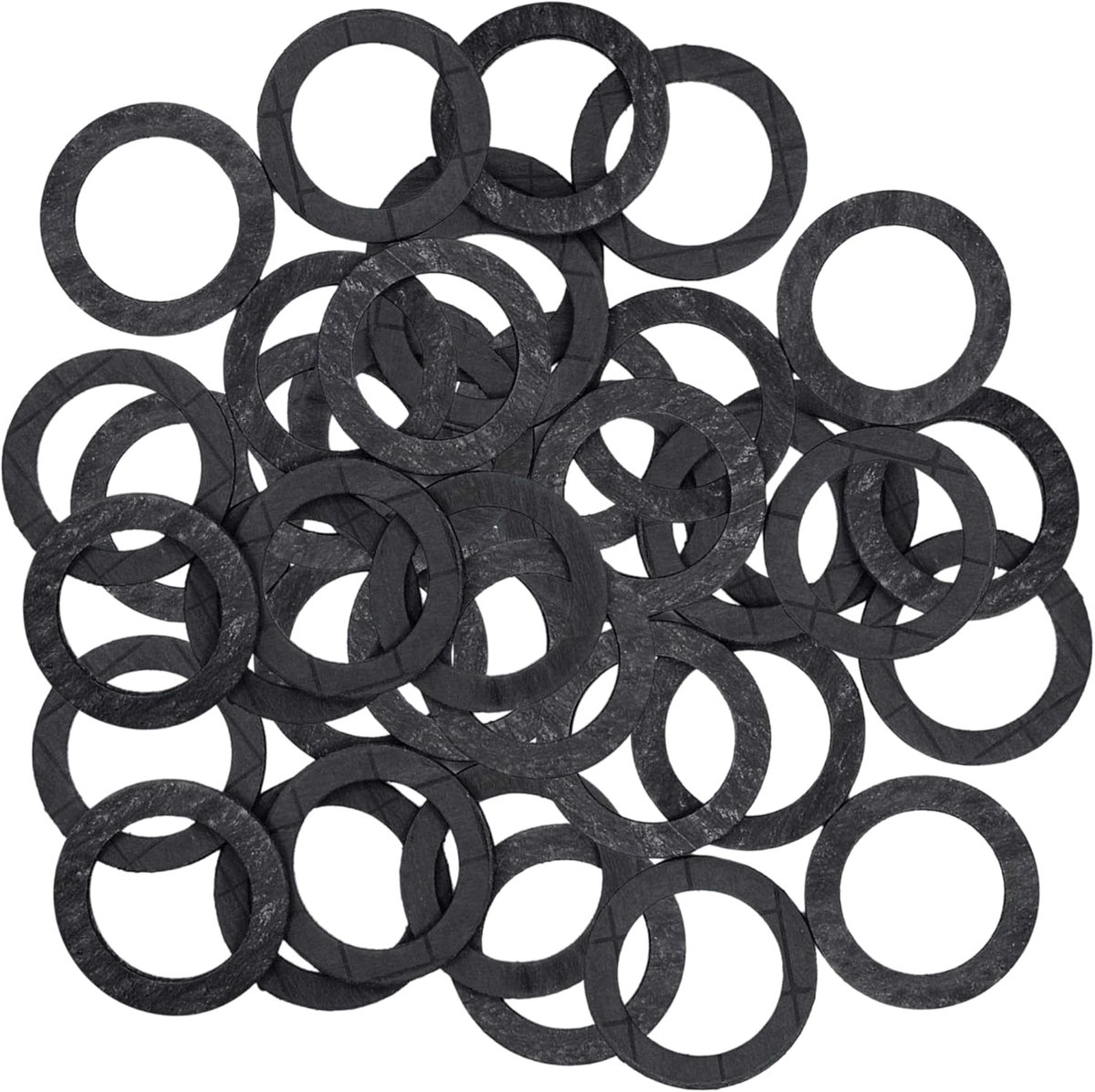 Vlakke grafietpakking 1 1/4" - 39 × 30 × 2 mm - gelamineerd - betrouwbare afdichting bij hoge temperaturen - Luxento