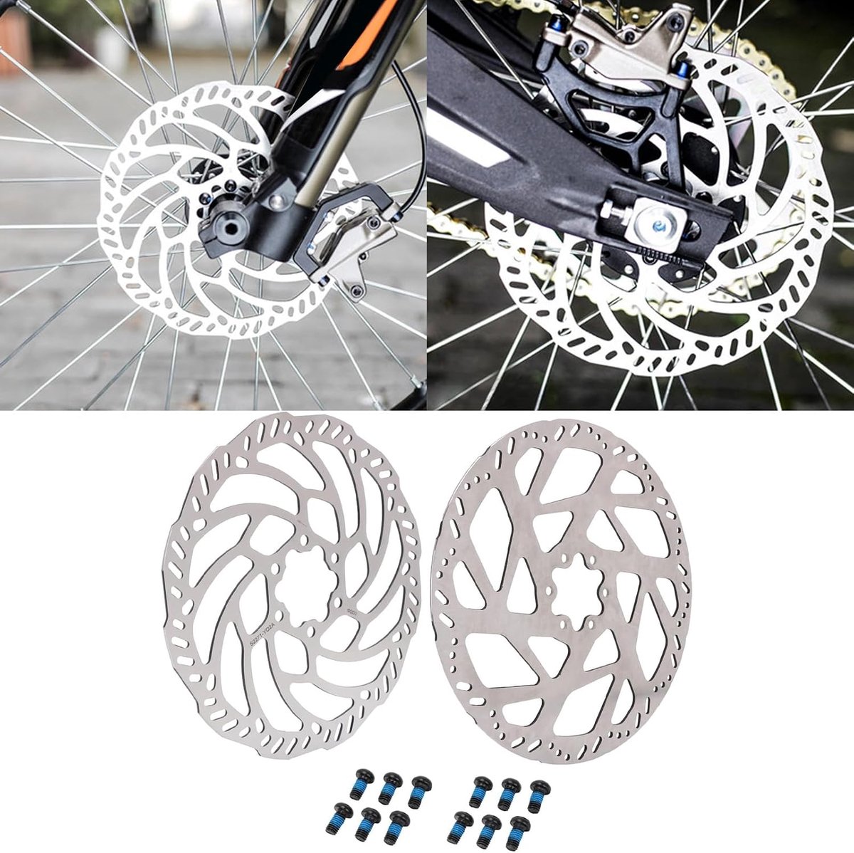 Motorfiets Remschijven Voorzijde - Roterende Remschijfset - Hoogwaardige RVS - Snelle remrespons - ShopVlot