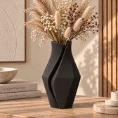 Japandi Design Vaas – Organische Moderne Vaas – Decoratieve Vaas voor Droogbloemen – 32 cm