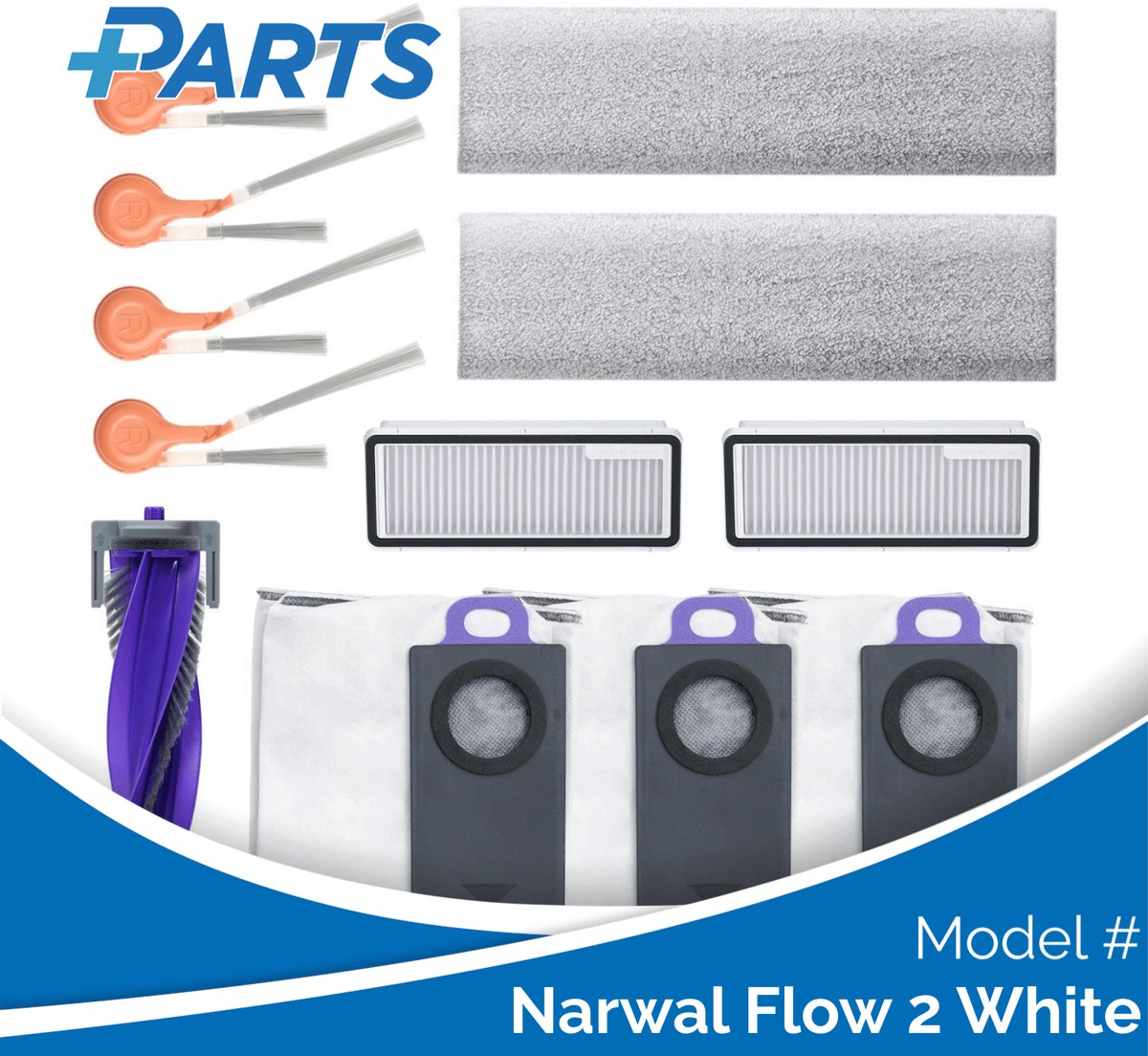 Plus.Parts Narwal Flow 2 White Onderhoudsset (Plus.Parts® alternatief voor CP-PJ-A00322-00-00) Overig