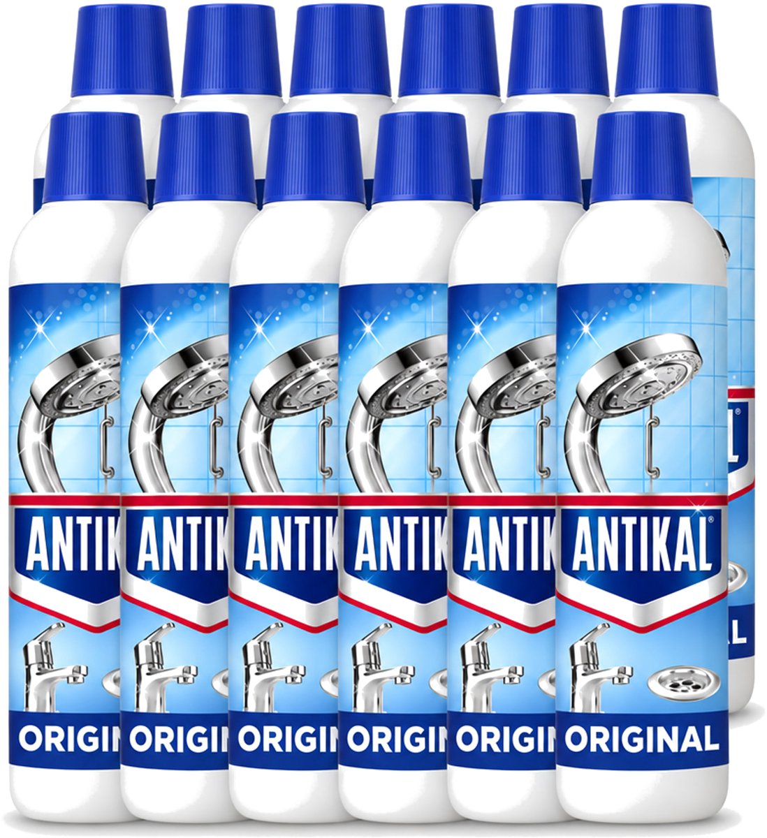 12 x Antikal Original Gel - Kalkreiniger - Extra Hechting - Diepwerkend - 750 ml - Voordeelverpakking - 12 stuks