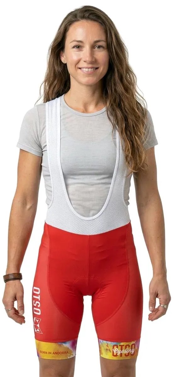 Otso Colors Fietsbroek Rood S Vrouw