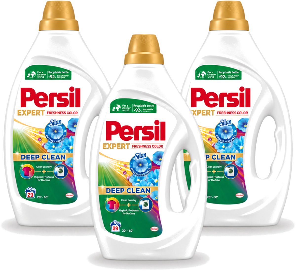 3 x Persil Expert - Vloeibaar wasmiddel - Gekleurde Was - Silan Boosted Freshness - 29 Wasbeurten - Voordeelverpakking - 3 stuks
