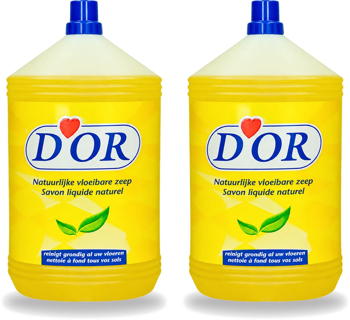 2 x D'Or - Natuurlijke Vloeibare Zeep - Voor Vloeren en Tegels - 5 liter - Bulkverpakking - 2 stuks