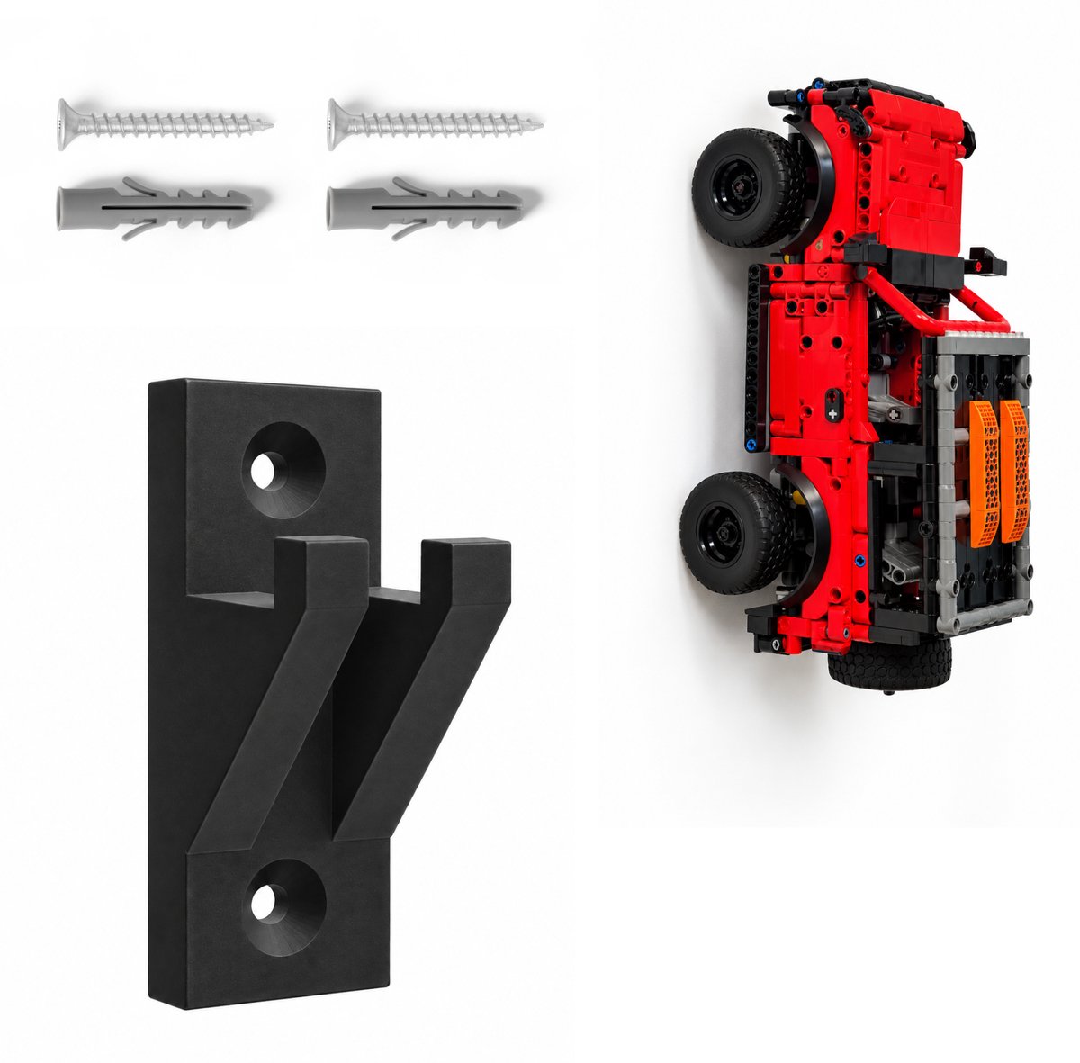 YUOM Muurbeugel Geschikt voor LEGO Technic Ford Bronco 42213 – Wandhouder voor Bouwset – Display Mount – Zwart