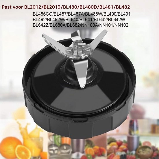 Vervangende Mesbasis voor Mixer, Reserveonderdeel voor Kruis Snijmes, Accessoires voor Nutri Mixer 1000 W en 1500 W, Keukenapparatuur en Blenders — afbeelding 5